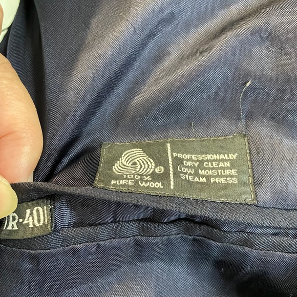 Jean-Paul Germain Paris Mens Size 40 Regular 100% Pure Wool Button Jacket Blazer - Picture 6 of 8